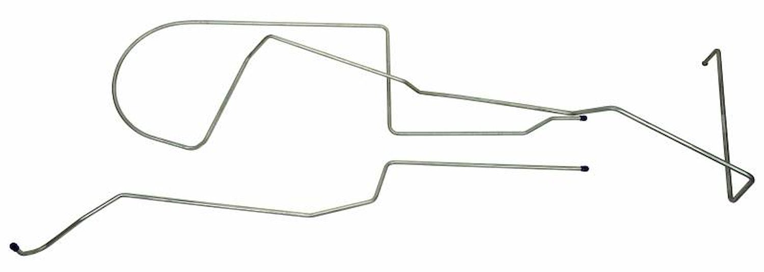 MLG003S 1967 Ford Mustang Long Gas Lines, Pump-To-Tank [Stainless Steel]