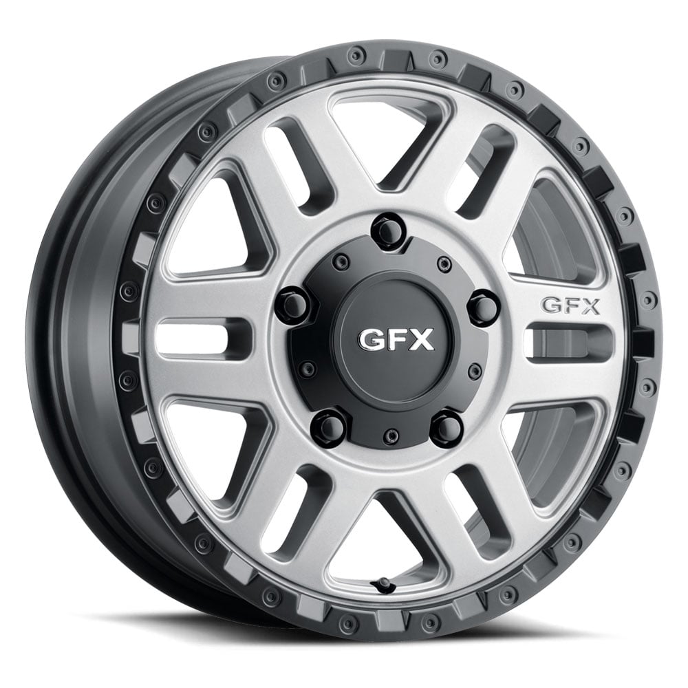 G-FX MV2 665-6130-30 GBR MV2 Wheel [Size: 16" x 6.50"] Finish: Matte Grey w/Matte Black Lip