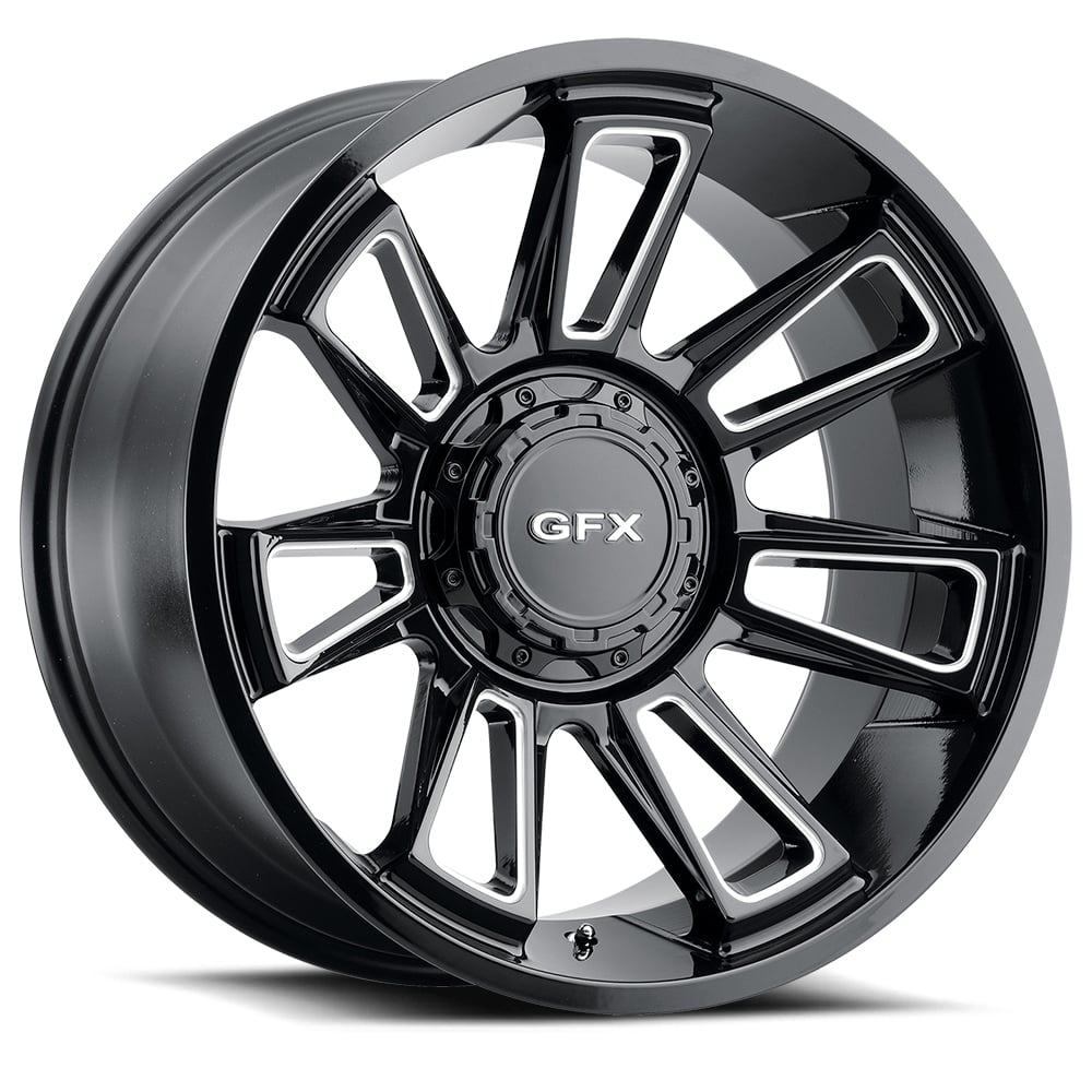 G-FX T21 210-6009N19 GBM TR21 Wheel [Size: 20" x 10"] Finish: Gloss Black Milled