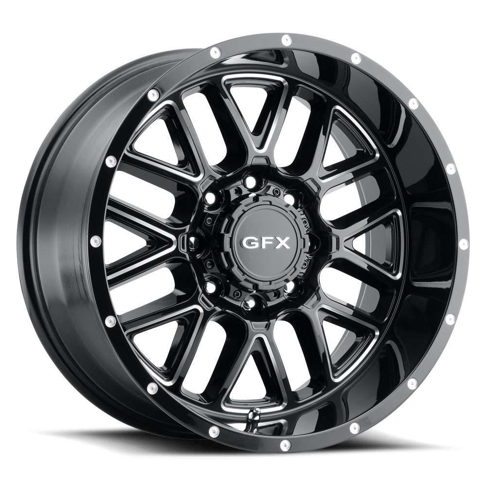 G-FX TM5 210-6009N19 GBM TM-5 Wheel [Size: 20" x 10"] Finish: Gloss Black Milled