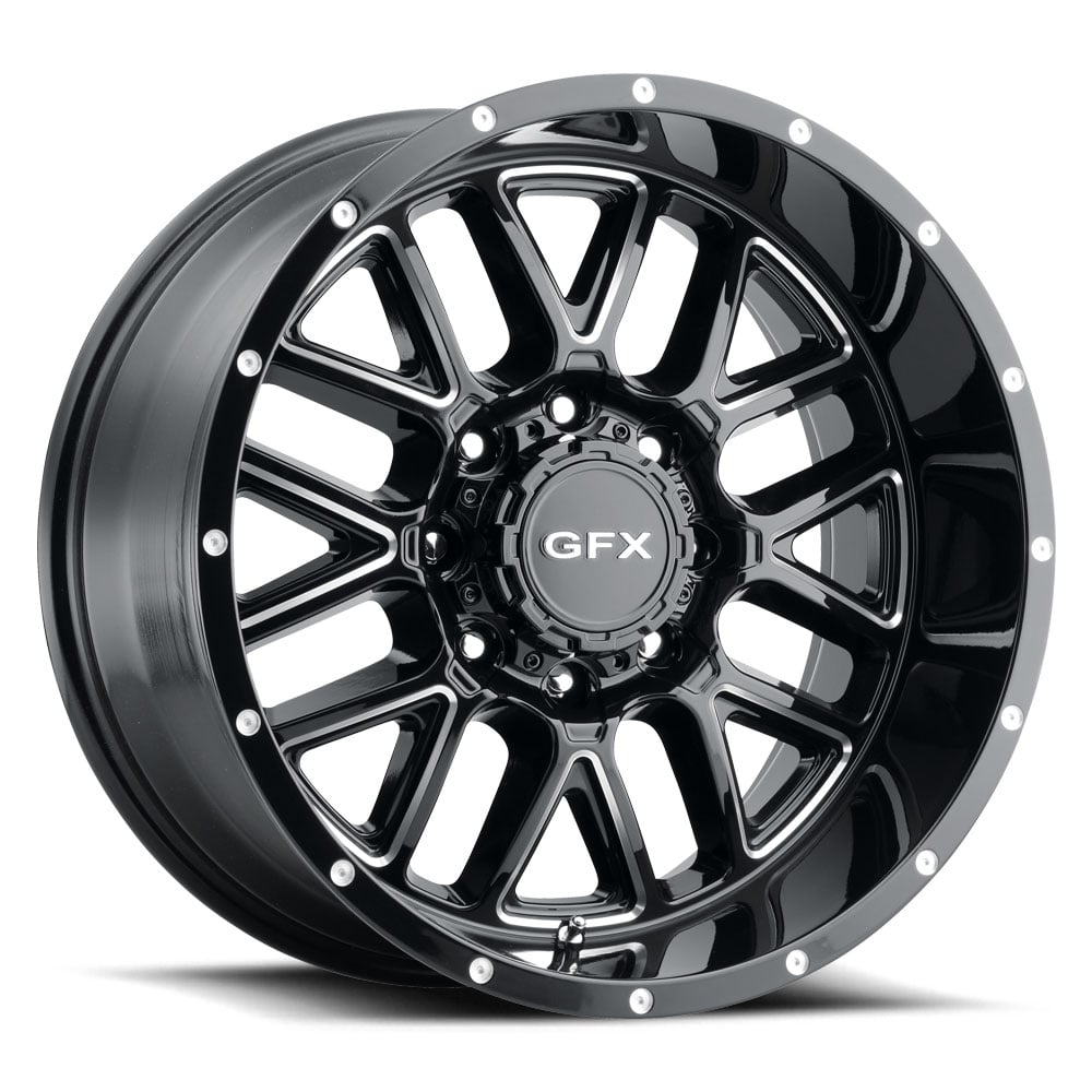G-FX TM5 290-8180-12 GBM TM-5 Wheel [Size: 20" x 9"] Finish: Gloss Black Milled