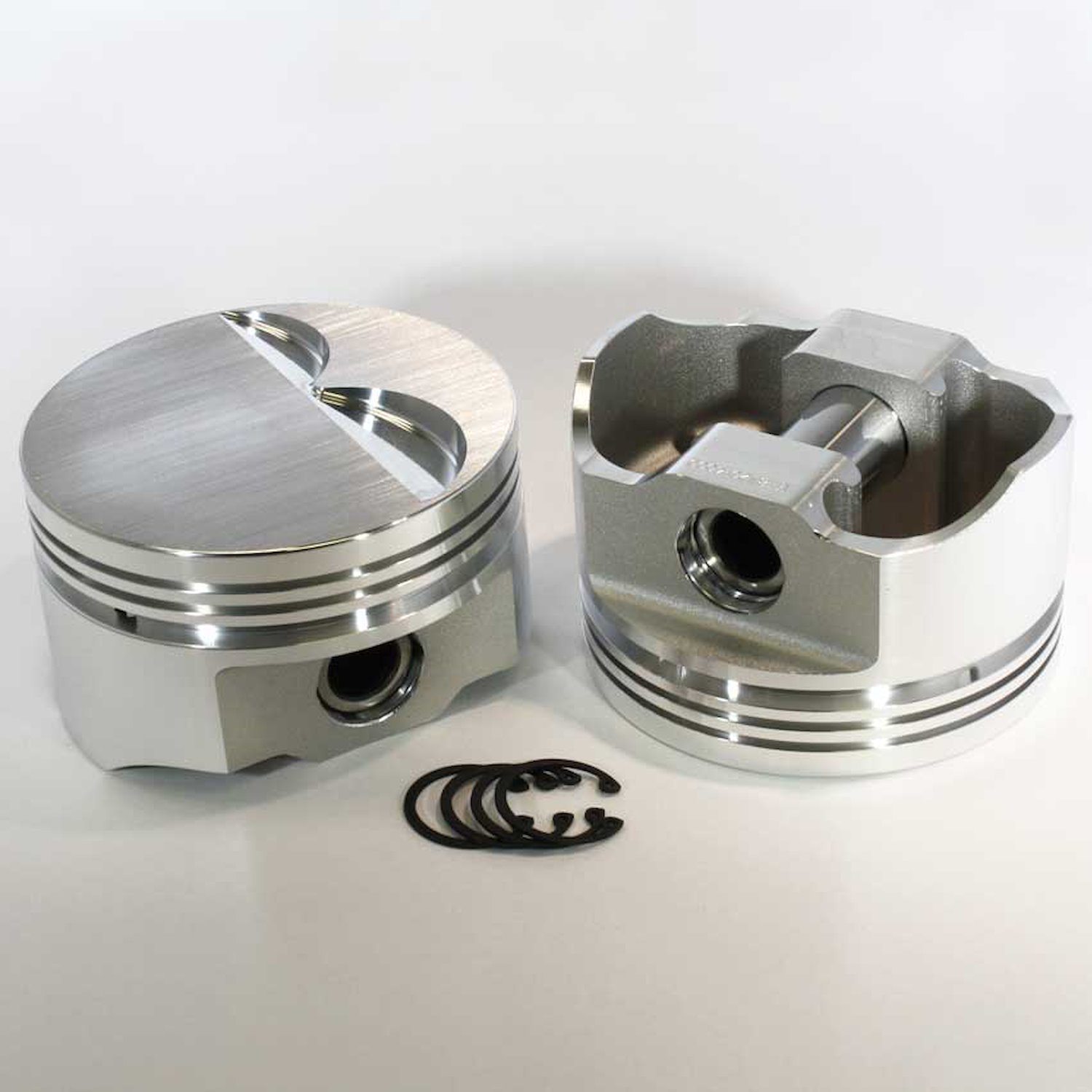 8775-4000 E-Series Flat Top Piston Set for 1999-2019 Chevy LS, 4 in. Bore, -3cc Volume [OEM Stroke]