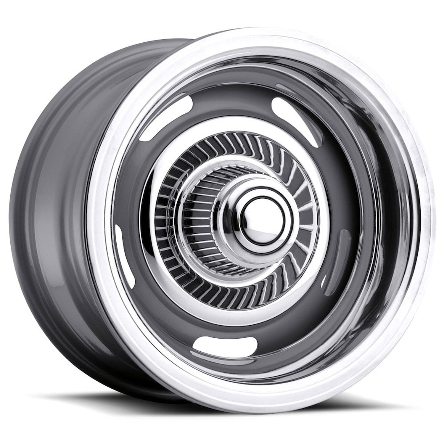 Series 55 Rally Wheel [Size: 15" x 7"] Silver Powder Coated Finish