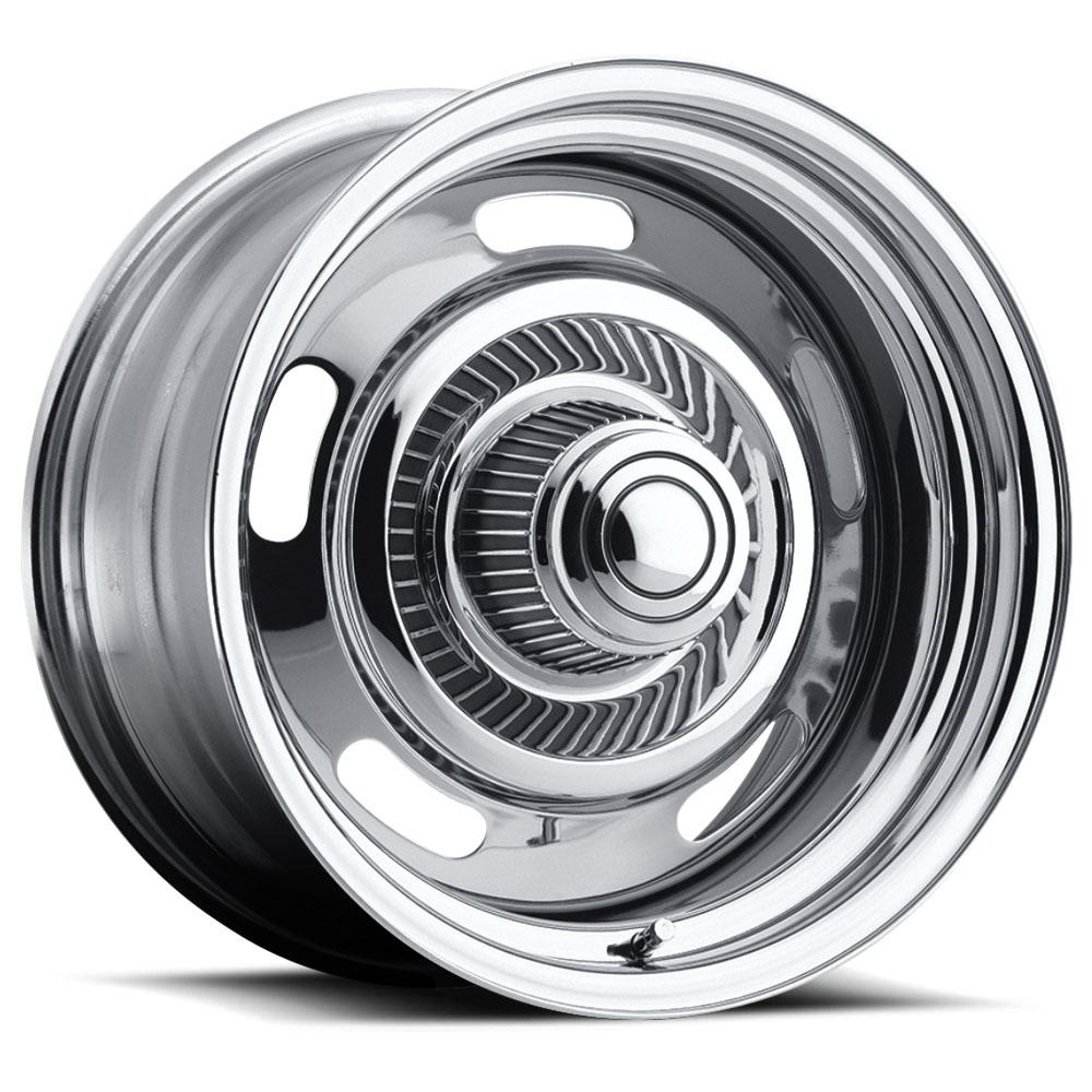 Vision 57 Rally Series Wheel Size: 15" x 8", Bolt Pattern: 5 x 4.75" [Chrome Finish]