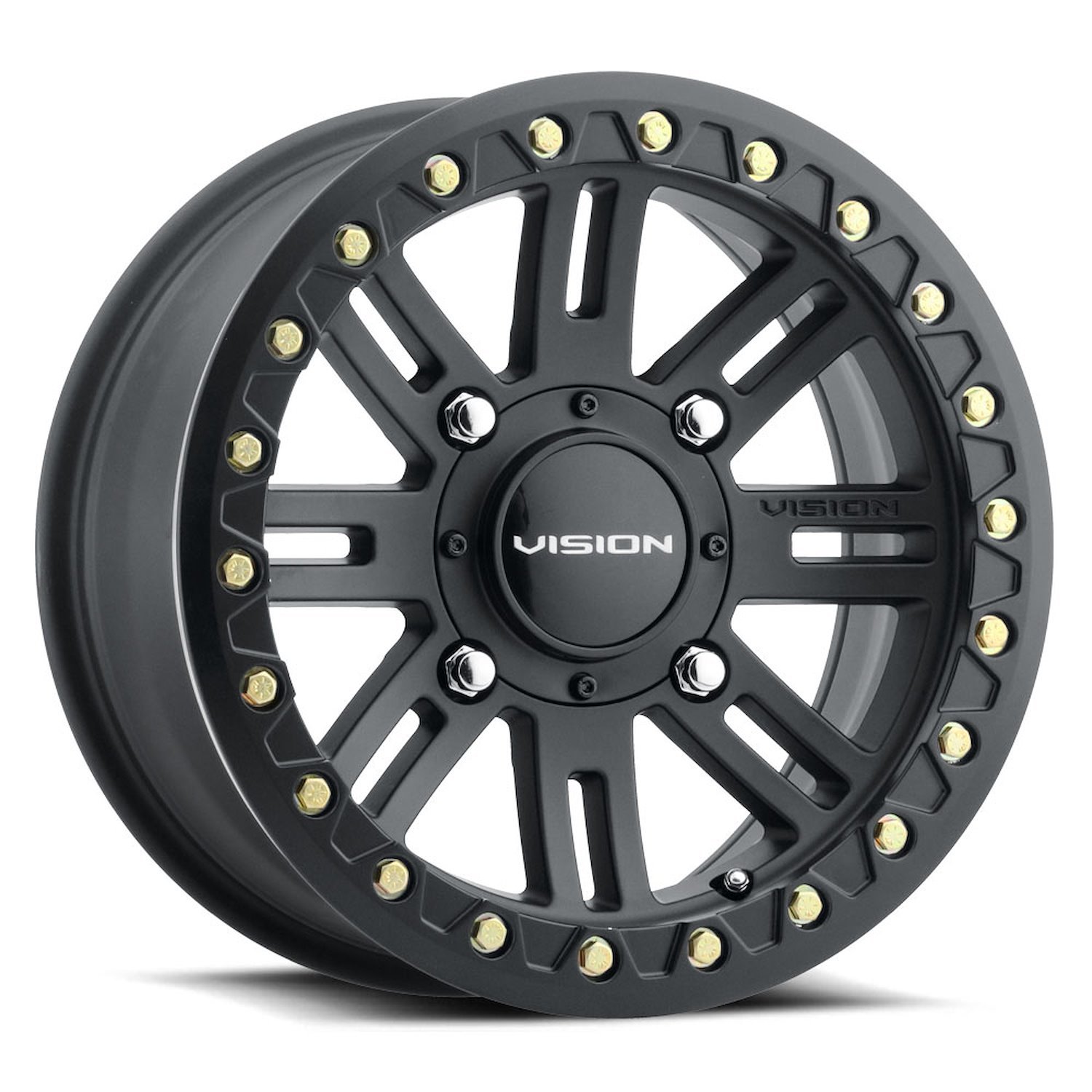 350BL5865SBBR-28 350 OJOS Single-Beadlock Wheel [Size: 15" x 8"] Satin Black Finish