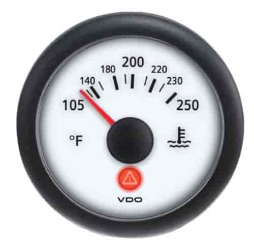 Viewline Ivory 250 F Water Temperature Gauge 12/24