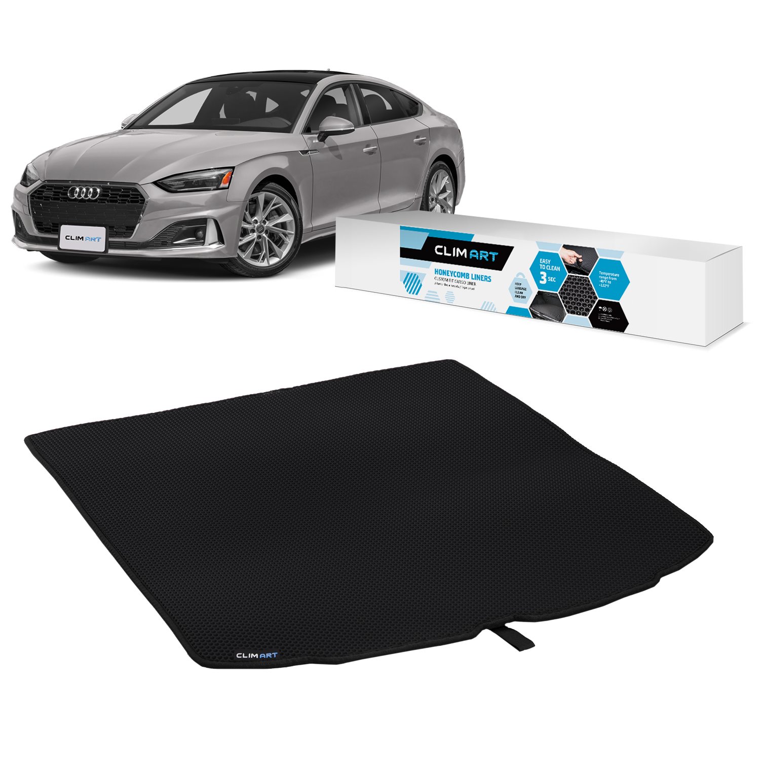 CLIM ART Honeycomb Custom Fit Cargo Liner Fits Select Audi A5 Sportback