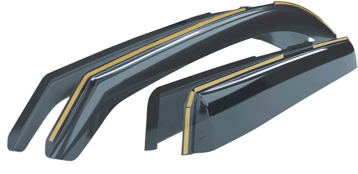 Goodyear Shatterproof Window Deflectors for 2014-2018 Chevrolet Silverado/GMC Sierra Crew Cab