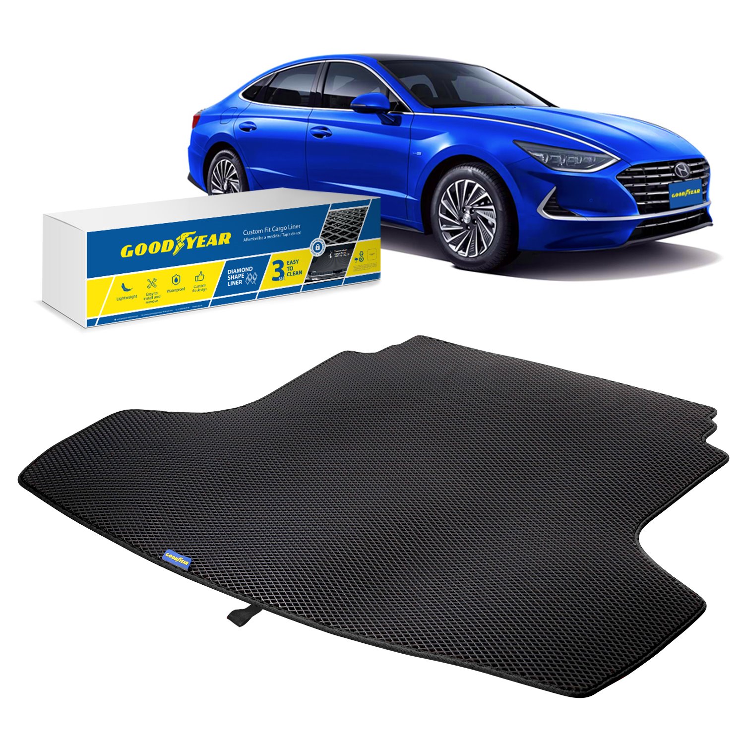 Goodyear Custom Fit Cargo Mat Liner Fits Select Hyundai Sonata