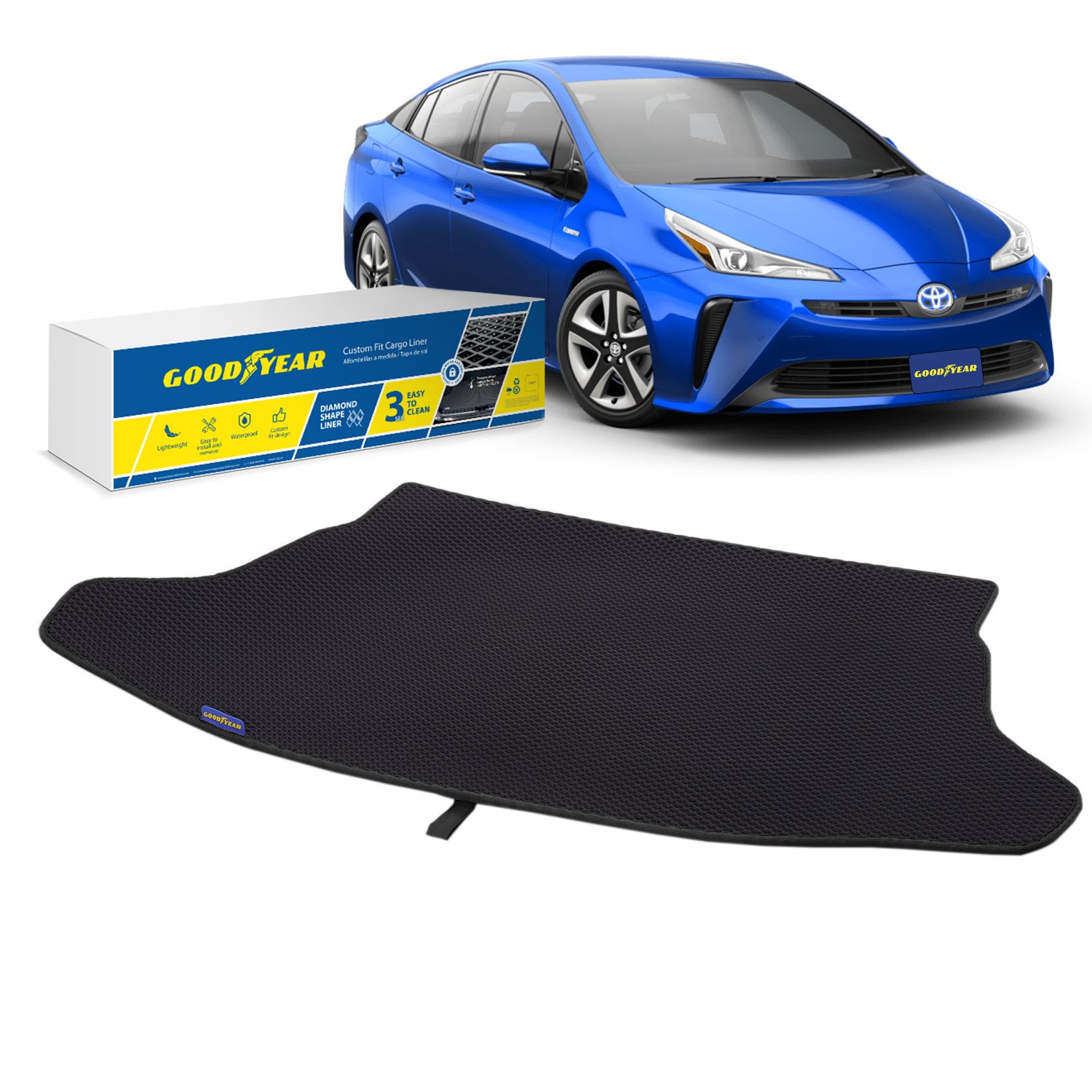Goodyear Custom Fit Cargo Mat Liner Fits Select Toyota Prius