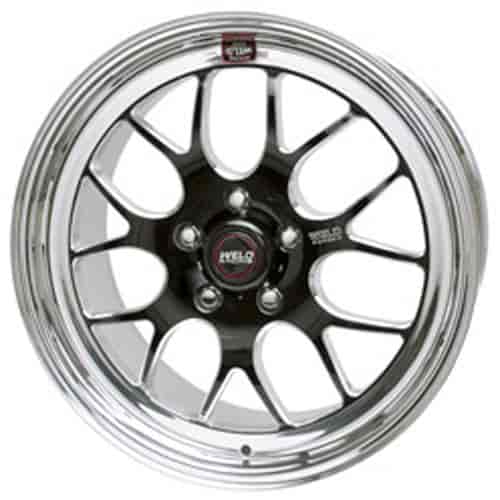 15x5.33 S77 Blk Ctr 5x4.50 2.5 -17mm O/S