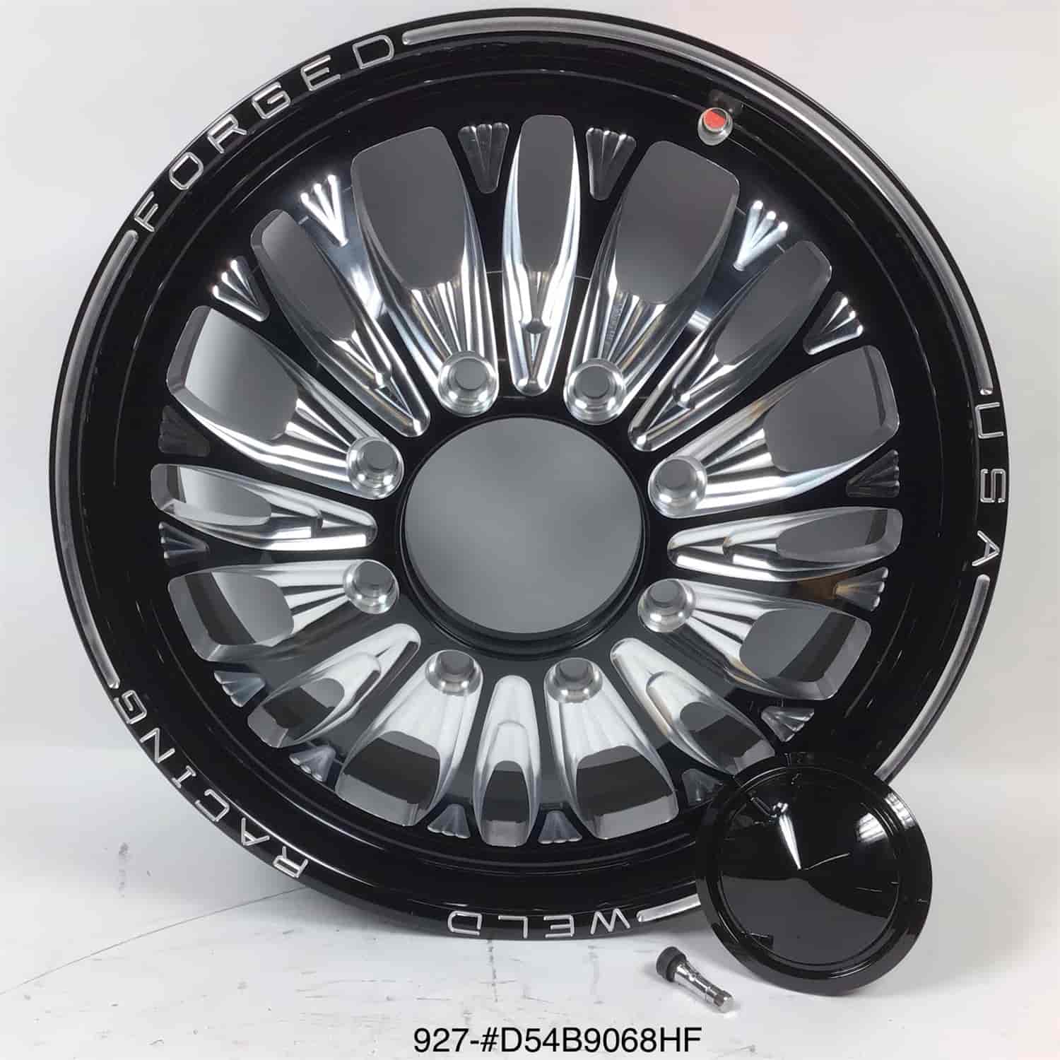 *BLEMISHED* Rekon HD Forged D54 Black Anodized Dually Wheels 8 Lug