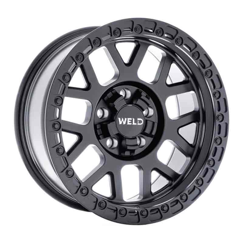 W104  Cinch Wheel Size: 17 X 10" Bolt Pattern: 5x114.3 [Satin Black/Gloss Black]