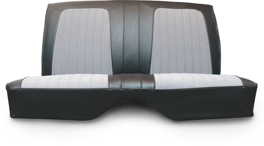 Elite Rear Seat Cover Camaro 67-69 Deluxe Coup and Convertible White Vinyl