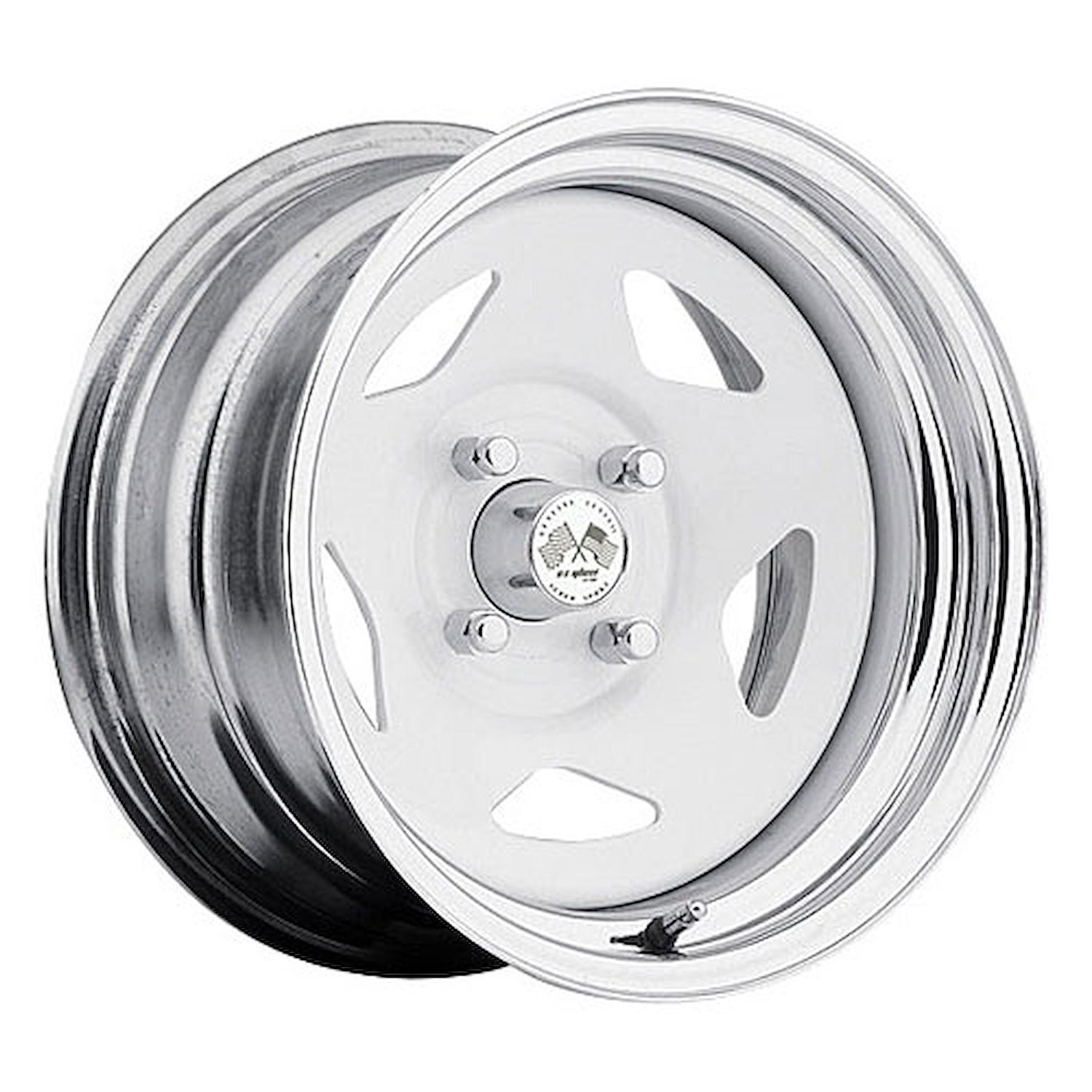 White/Chrome Drifter Star (Series 021) Size: 14" x 7"