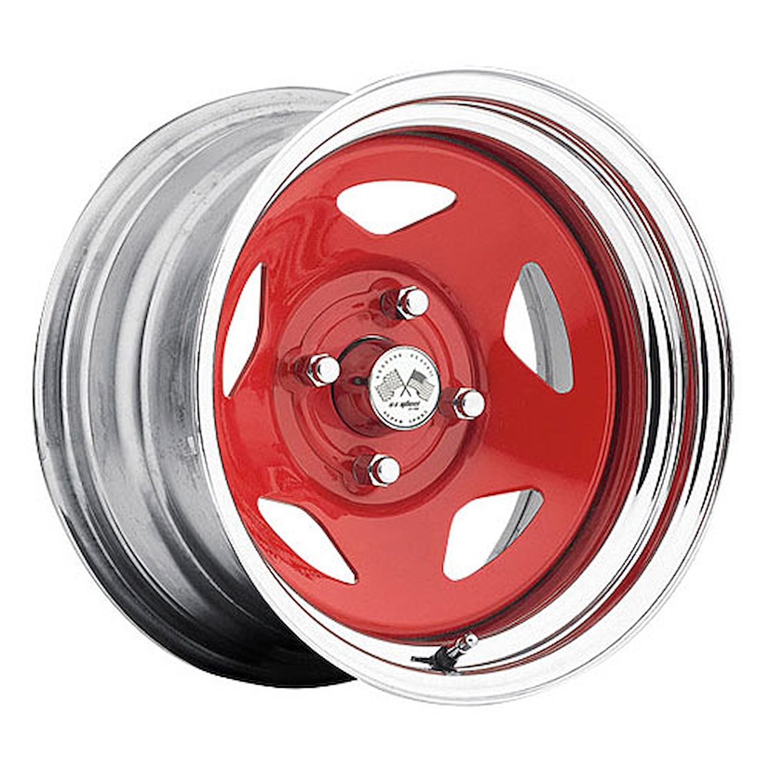 CHROME STAR FWD DRIFTER RED 15 x 7 4 x 45 Bolt Circle 4 Back Spacing 0 offset 266 Center Bore 1400 lbs Load Rating