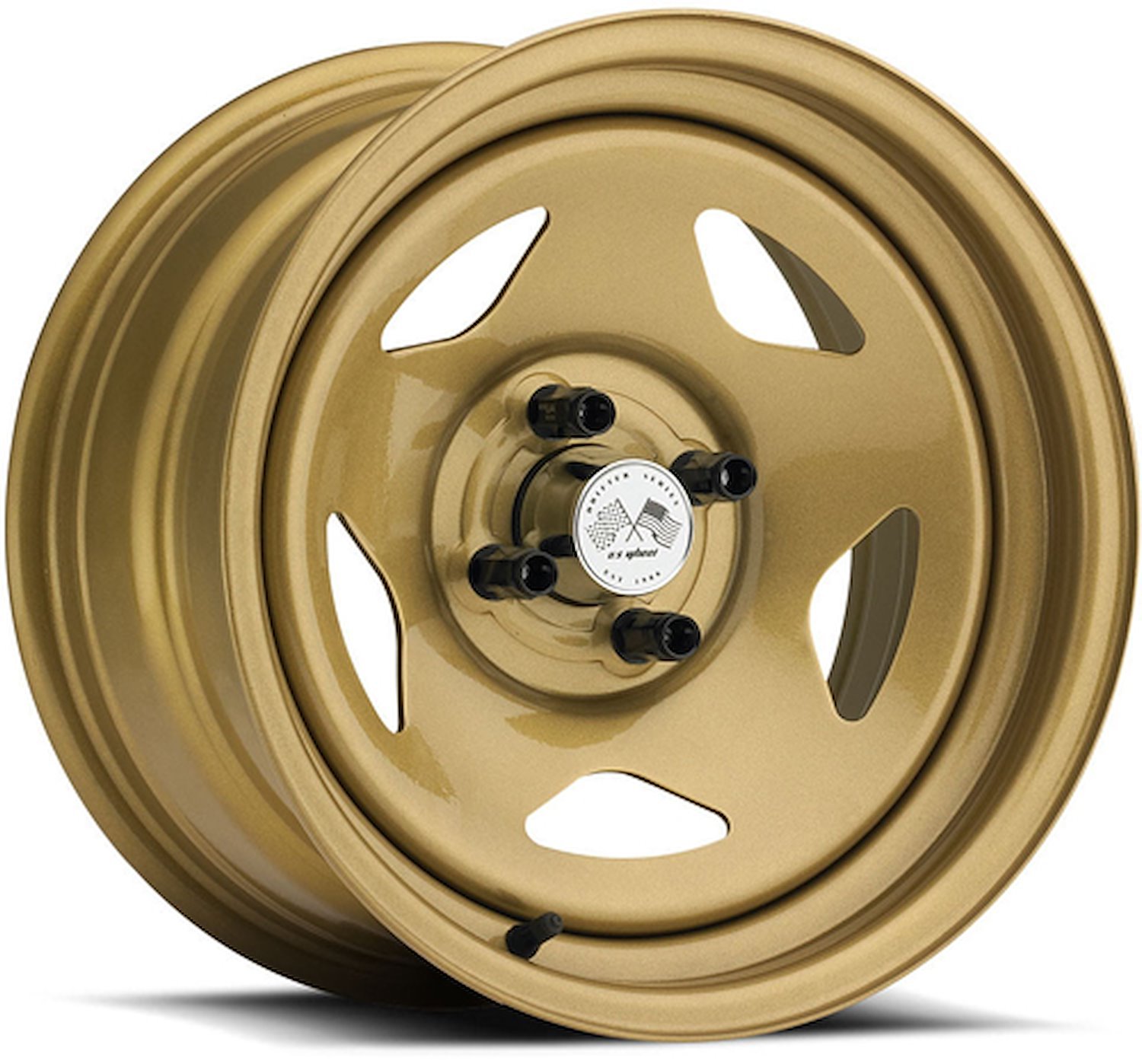 PAINTED STAR FWD DRIFTER GOLD 15 x 8 4 x 45 Bolt Circle 5 Back Spacing +16 offset 266 Center Bore 1400 lbs Load Rating
