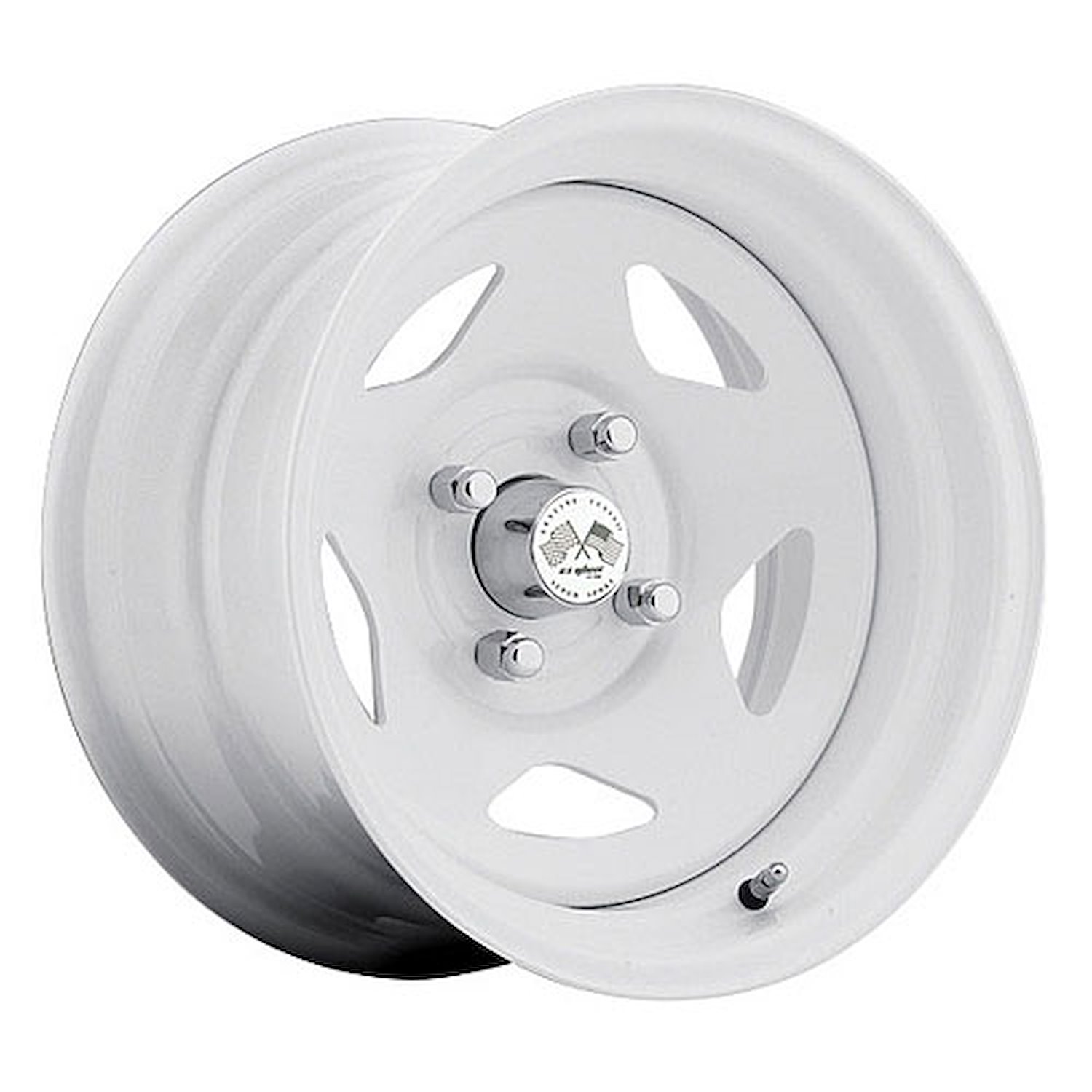 PAINTED STAR FWD DRIFTER WHITE 15 x 8 4 x 45 Bolt Circle 5 Back Spacing +16 offset 266 Center Bore 1400 lbs Load Rating