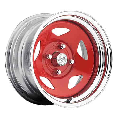 CHROME STAR FWD DRIFTER RED 15 x 8 4 x 45 Bolt Circle 45 Back Spacing 0 offset 266 Center Bore 1400 lbs Load Rating