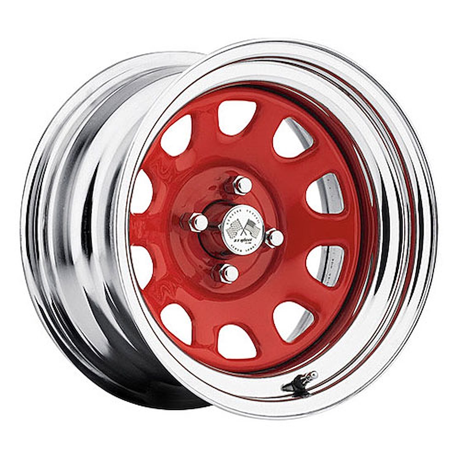 CHROME DAYTONA FWD DRIFTER RED 16 x 10 4 x 100 Bolt Circle 55 Back Spacing 0 offset 266 Center Bore 1400 lbs Load Rating
