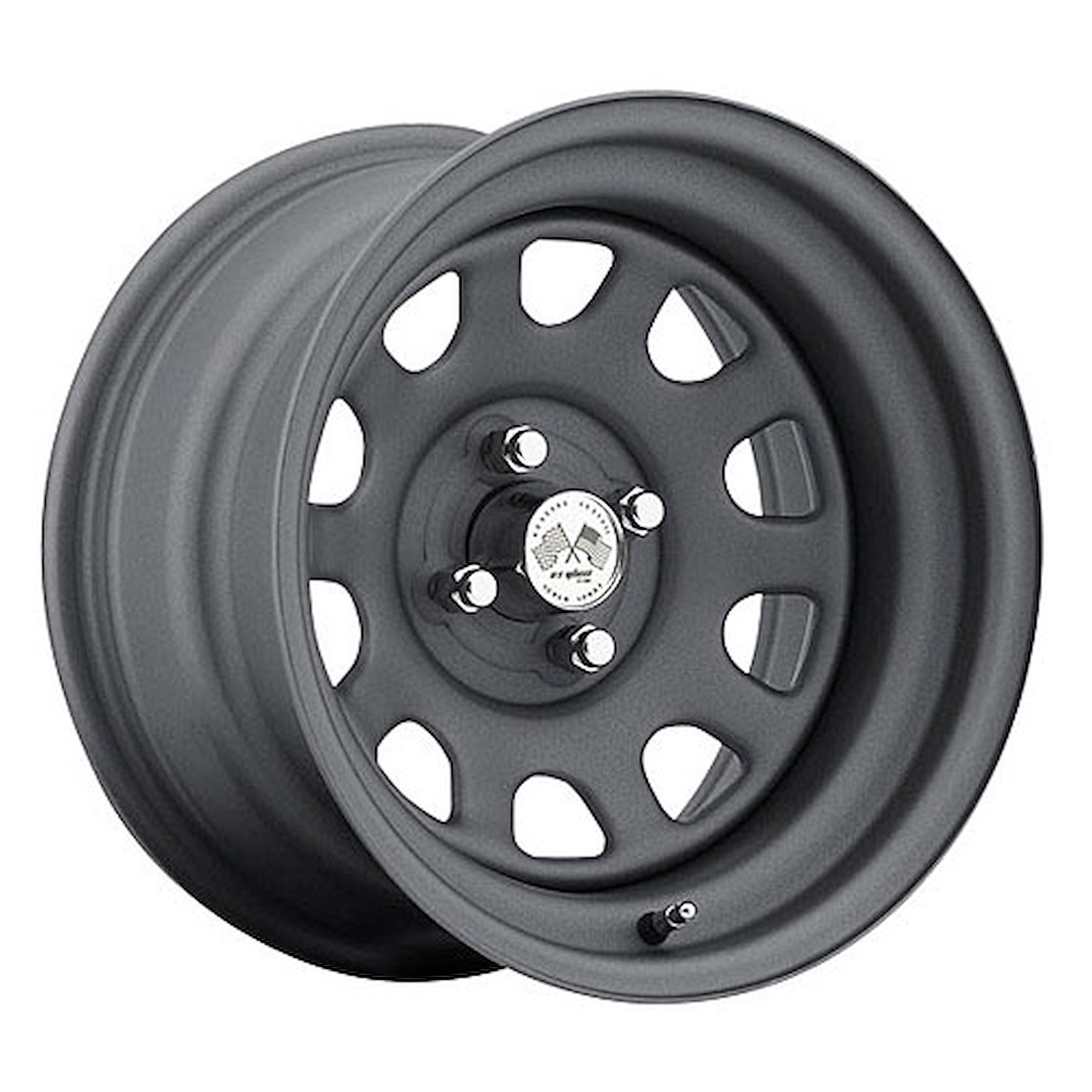 PAINTED DAYTONA FWD DRIFTER GUN METAL 17 x 9 4 x 100 Bolt Circle 5 Back Spacing 0 offset 266 Center Bore 1400 lbs Load Rating