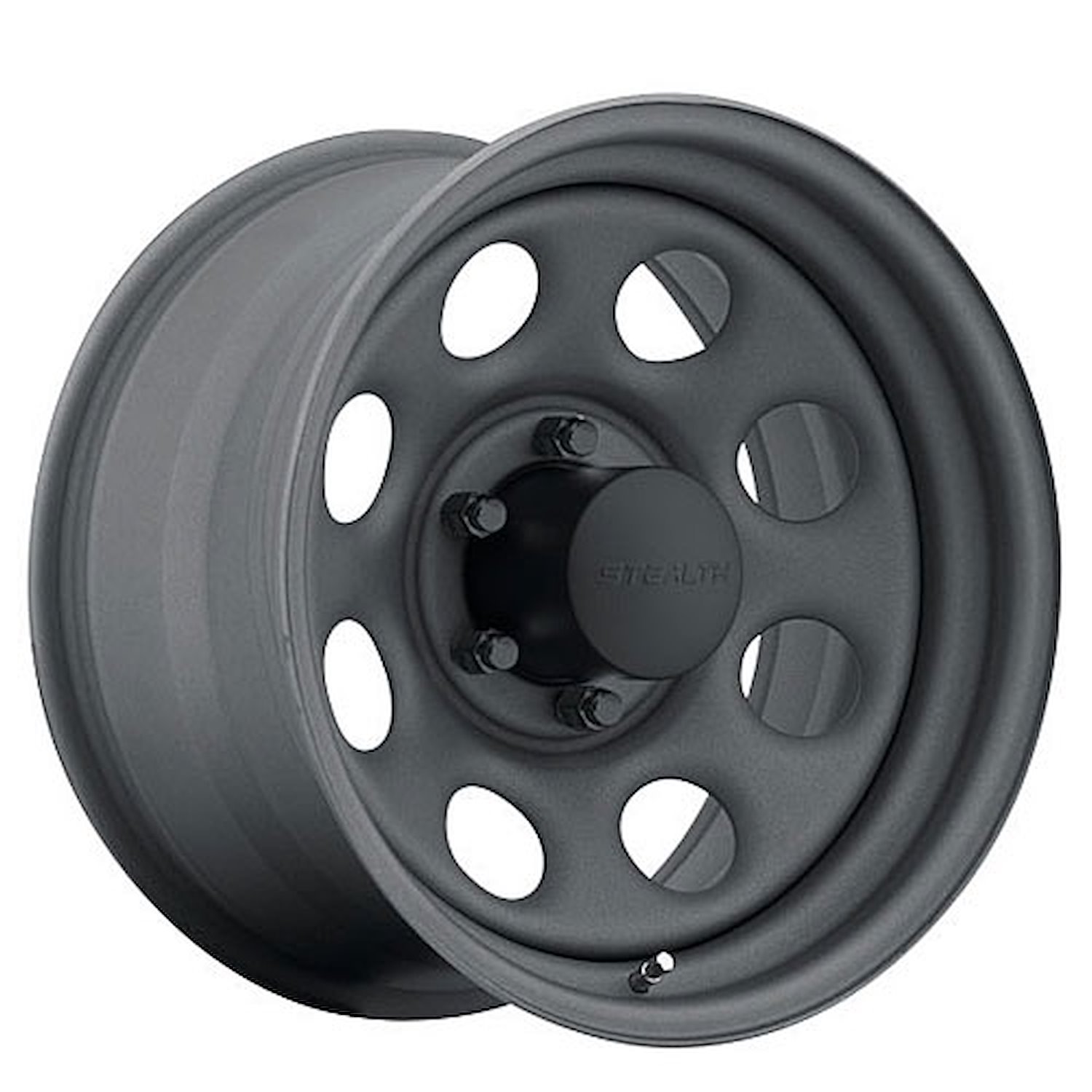 Stealth Gunmetal Crawler Wheel (Series 44) Size: 15" x 12"