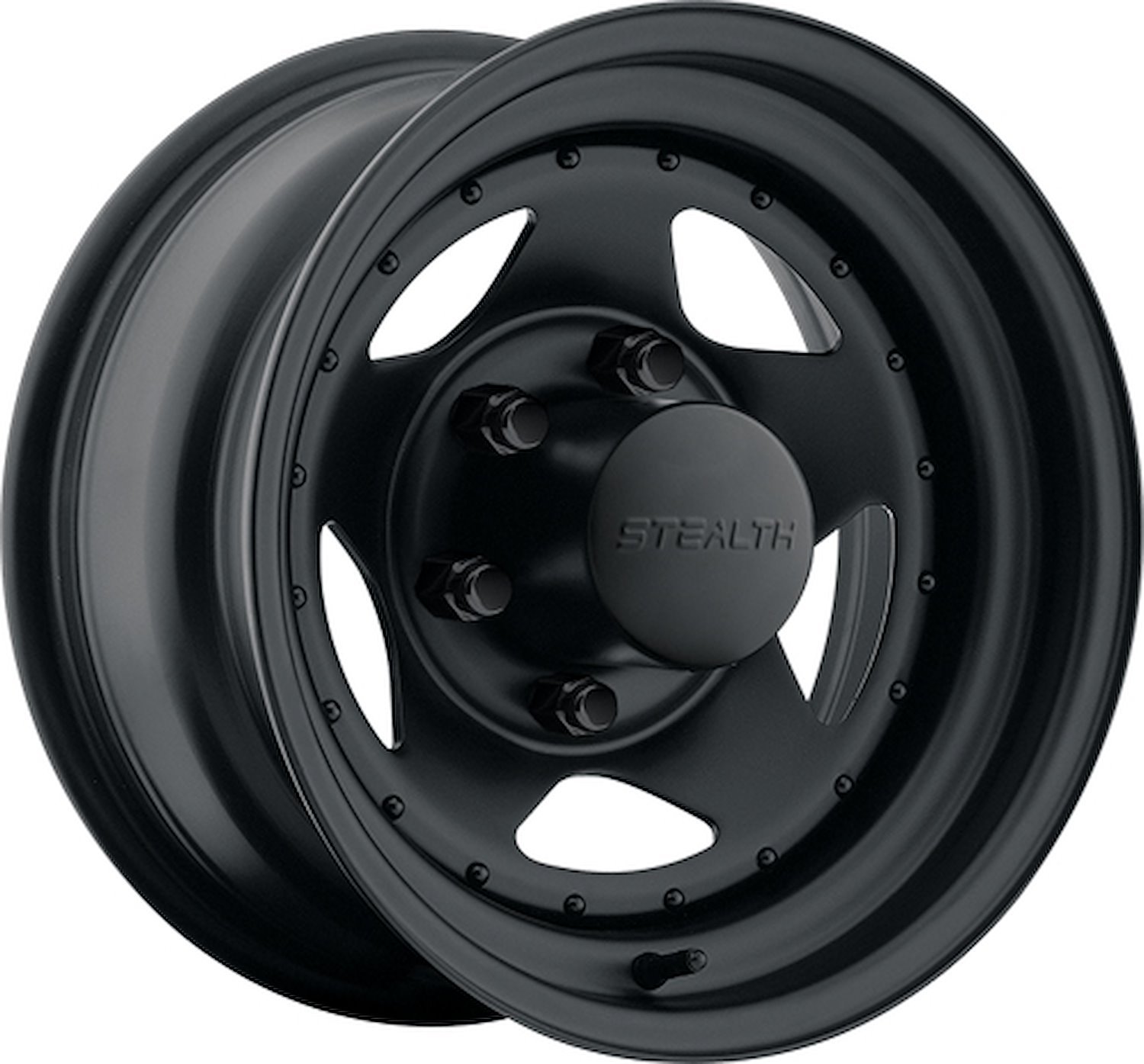 Stealth Black Star Wheel (Series 304) Size: 15" x 12"