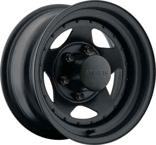 U.S. Wheel Stealth Black Star Wheel (Series 304) Size: 15
