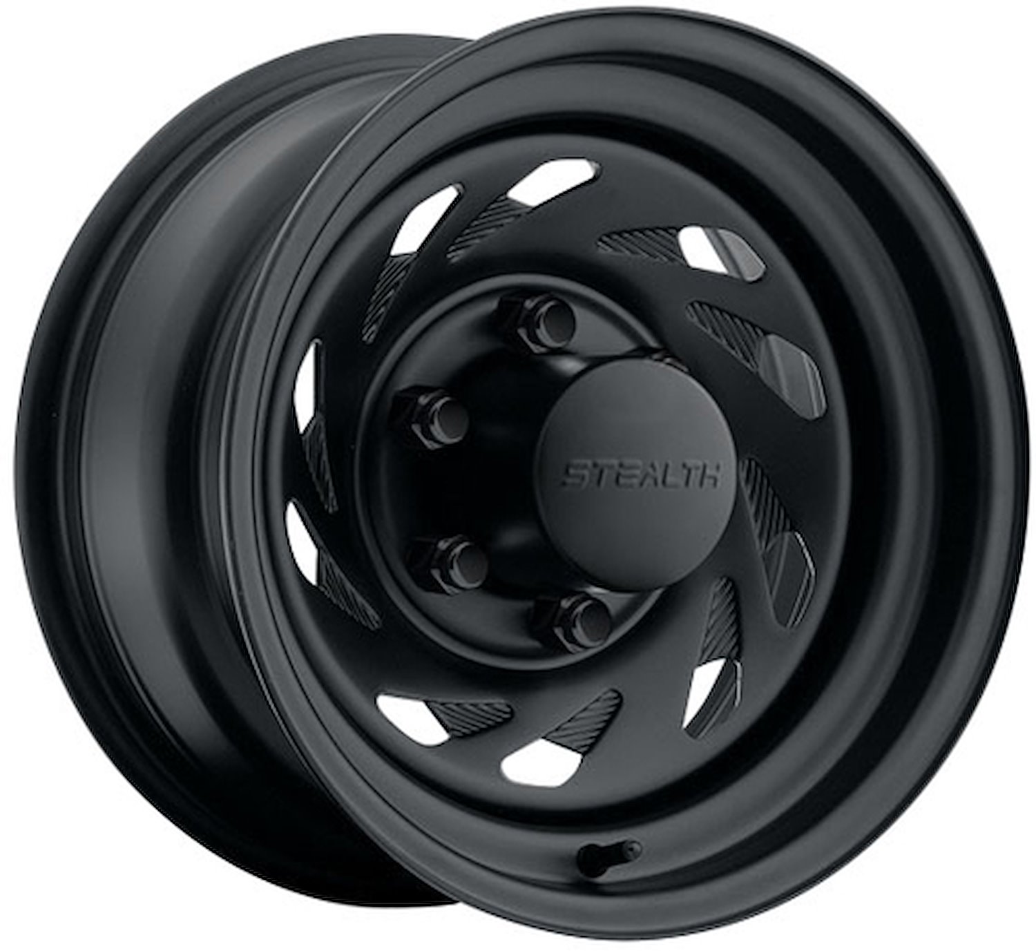 STEALTH BLACK NINJA 16 x 7 6 x 55 Bolt Circle 4 Back Spacing 0 offset 428 Center Bore 2000 lbs Load Rating