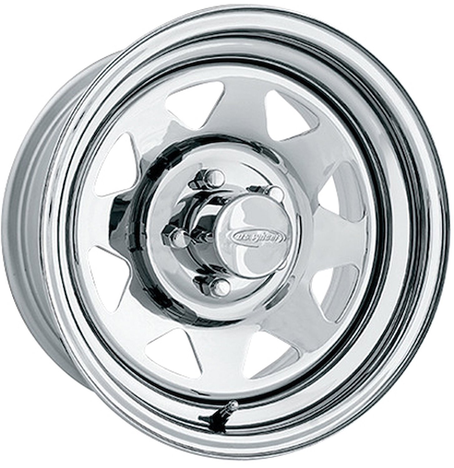 CHROME BAJA SPOKE VW 15 x 6 4 x 130 Bolt Circle 375 Back Spacing +6 offset 8382 Center Bore 1100 lbs Load Rating