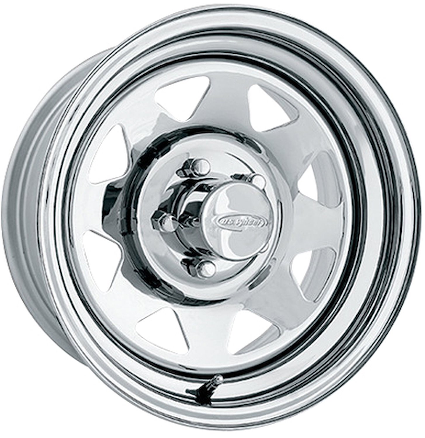 CHROME BAJA SPOKE VW 15 x 8 4 x 130 Bolt Circle 2 Back Spacing 63 offset 8382 Center Bore 1100 lbs Load Rating