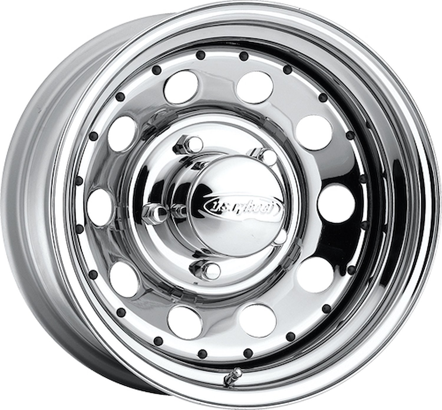 CHROME MODULAR 15 x 8 5 x 45 Bolt Circle 375 Back Spacing 19 offset 33 Center Bore 1500 lbs Load Rating