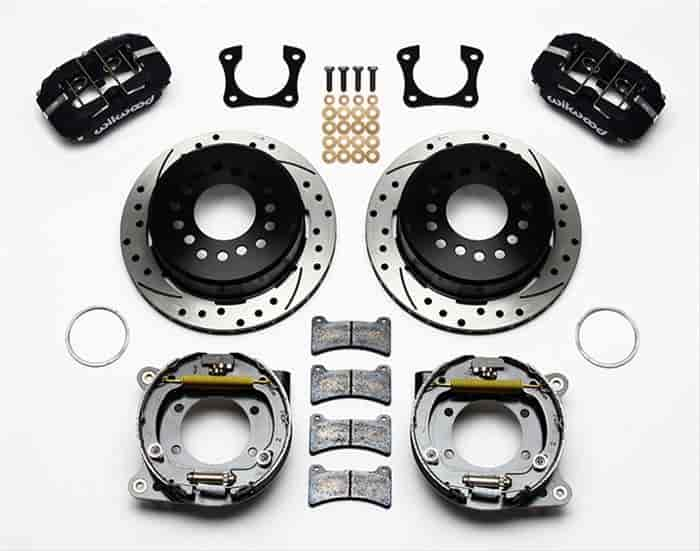 Dynapro Low-Profile Rear Parking Brake Kit Rear End Axle: Olds/Pontiac Flange