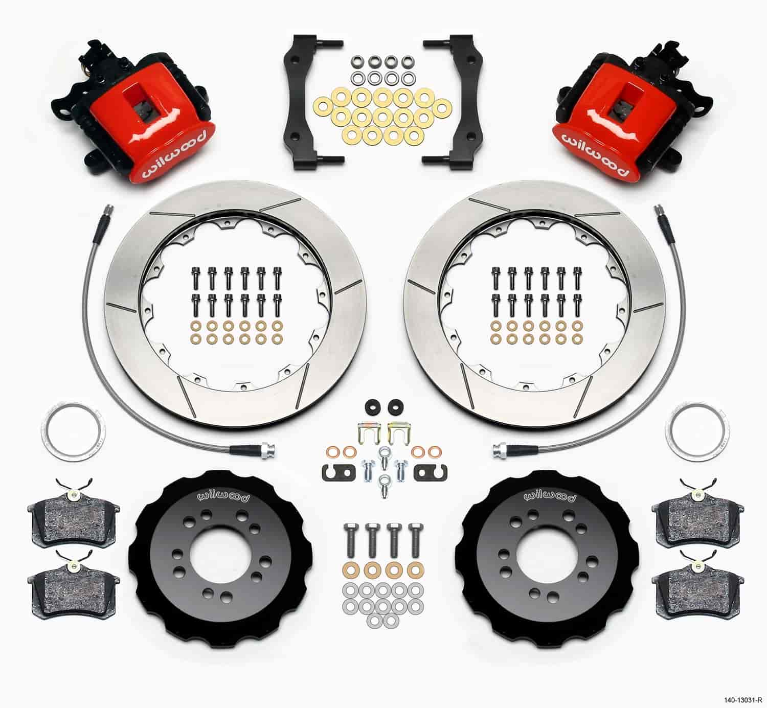 Combination Parking Brake Caliper Rear Brake Kit 2013-2014 Ford Focus ST