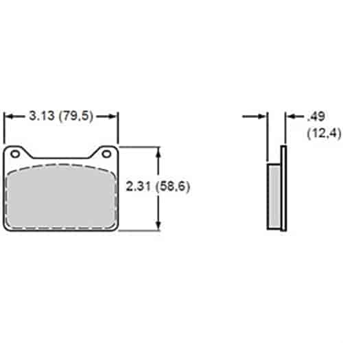 Polymatrix A Brake Pads Calipers: Wilwood Powerlite