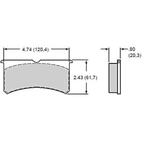 Polymatrix "E" Brake Pads Calipers: Wilwood Superlite 4 and 6 Piston