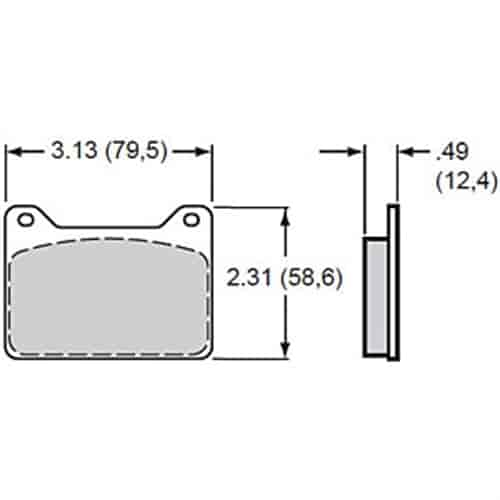 Polymatrix H Brake Pads Calipers: Wilwood Powerlite