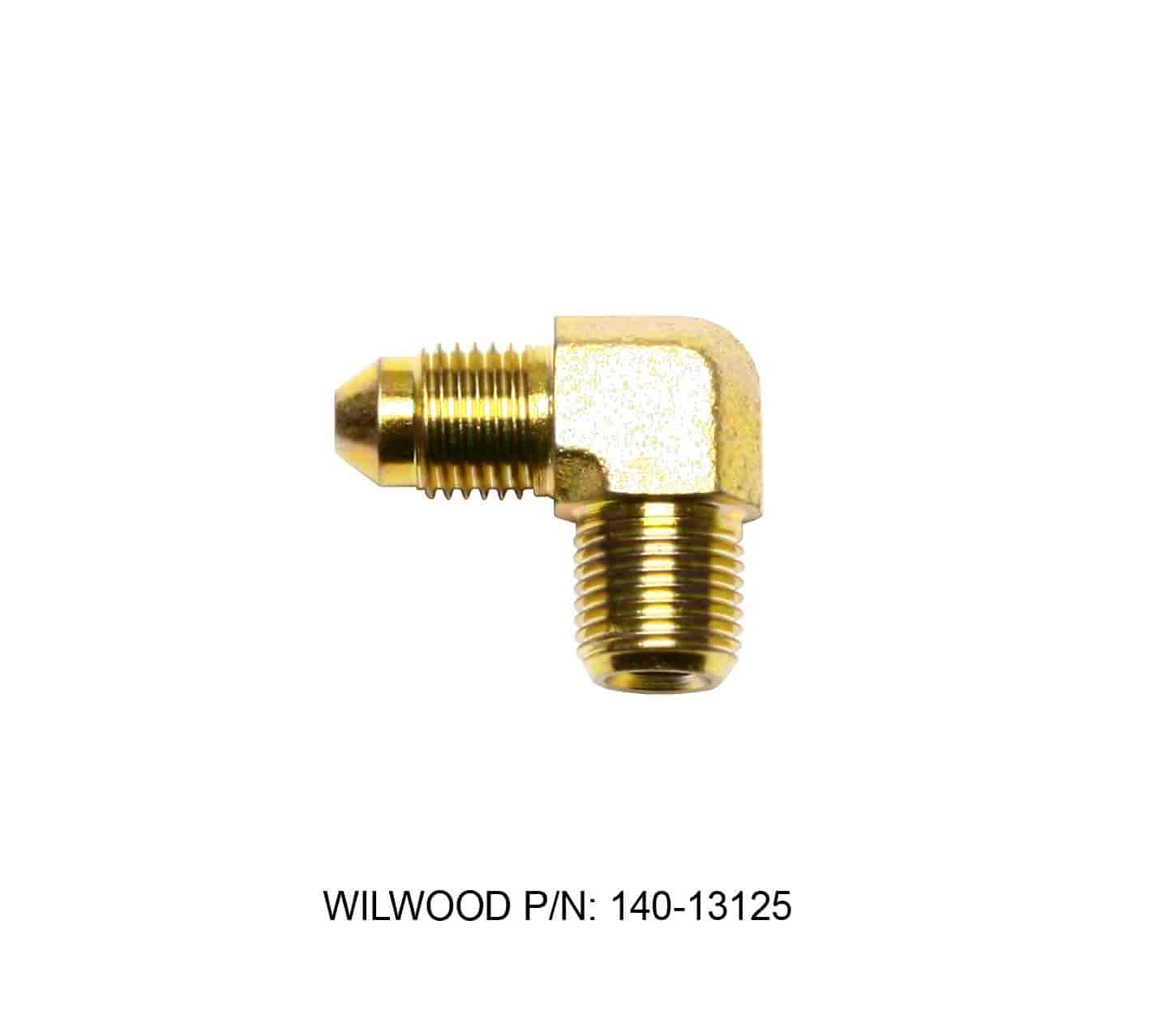 Caliper Inlet Adapter Fitting -3 Flared Tube To 1/8"-27 NPT