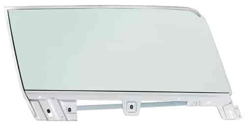 R/H Complete Door Glass Assembly for 1967-1968 Ford Mustang Coupe - Tinted