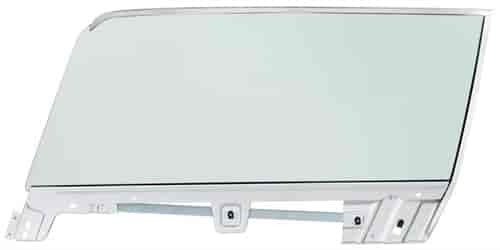 L/H Complete Door Glass Assembly for 1967-1968 Ford Mustang Coupe - Tinted