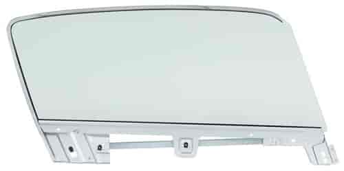 R/H Complete Door Glass Assembly for 1967-1968 Ford Mustang Fastback - Tinted