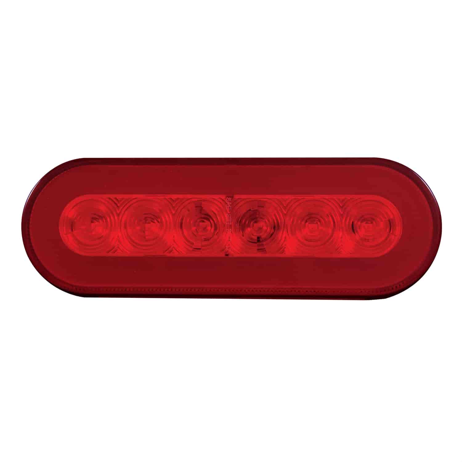 22 RED LED 6 OVAL GLO S/T