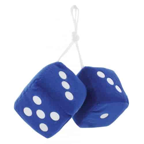 Classic Fuzzy Dice Blue