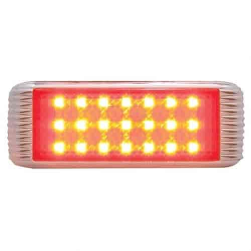 21 RED LED FLUSH MOUNT S/