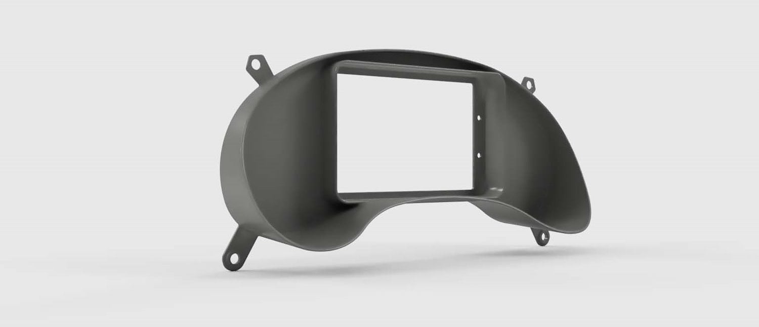 RR00094 Holley 7 in. Digital Dash Bezel, 1998-2004 Chevy S10