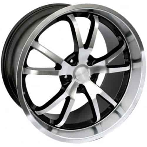 Spyder Wheel 20x11 Black w/Machined Face & Lip 59mm Offset