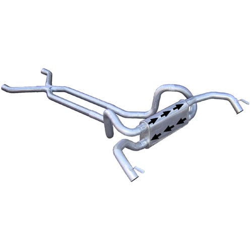 SGF70 Race-Pro Crossmember-Back Exhaust System for 1967-1981 GM F-Body