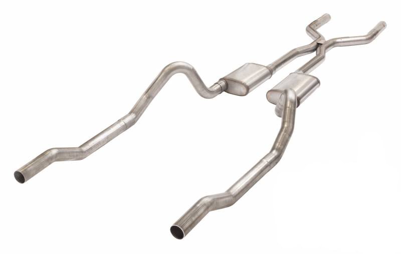 Street-Pro Crossmember Back X-Pipe Exhaust System for 1966-1974