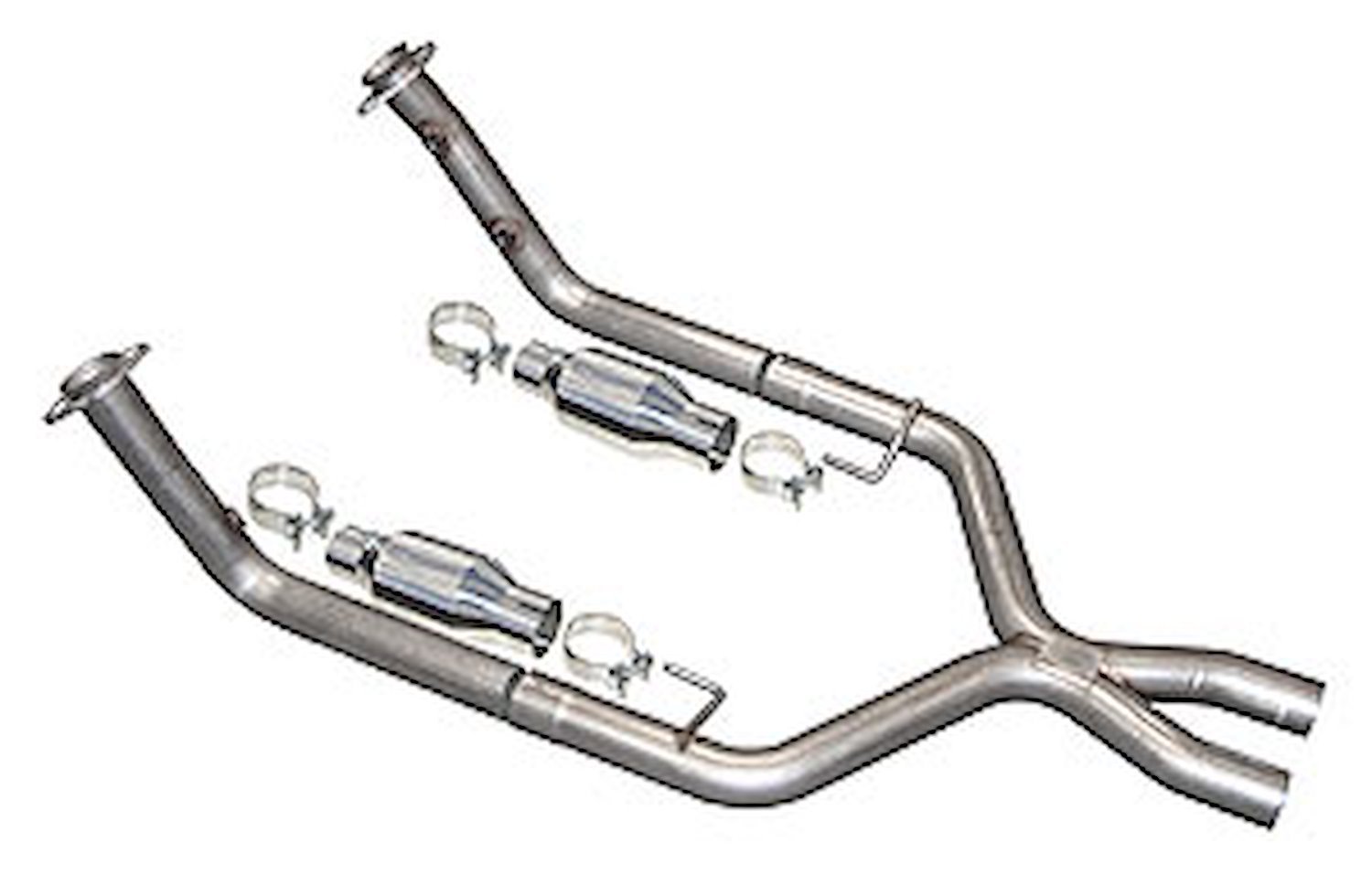 2.5" X-Pipe with Cats 2005-08 Mustang V8