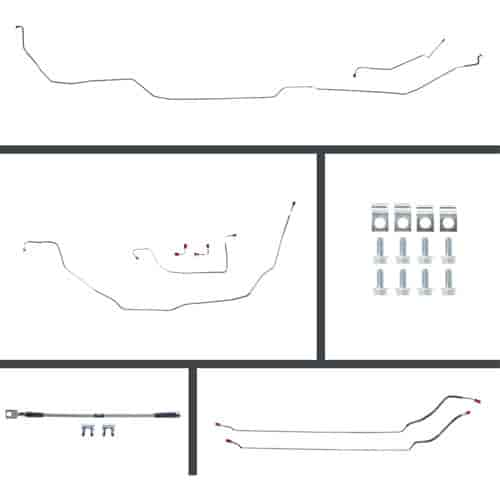 72 GTO/Cutlass Power Disc Conversion Complete Brake Line Kit 26 Pcs. Stainless